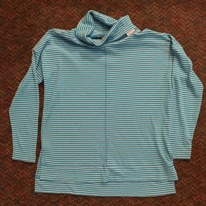 NWT Liz Claiborne weekend blue tunic sweater // XL